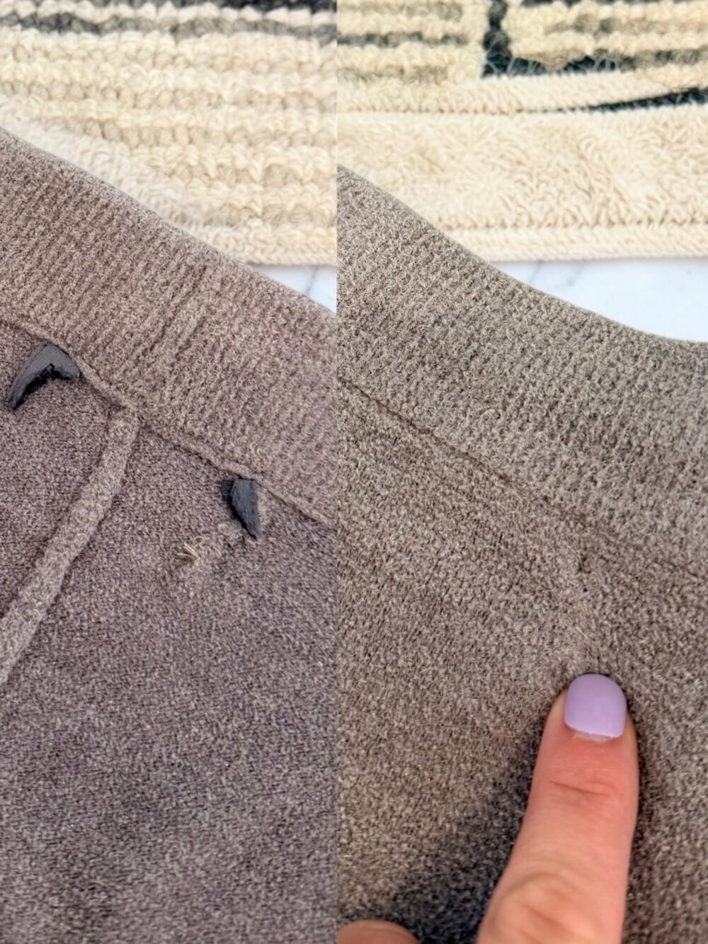 Barefoot Dreams CozyChic Ultra Lite Knit 2 Piece Set Sweatshirt & Joggers M/L? - Picture 9 of 14